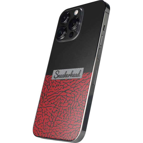 Elephant Print Red Sneakerhead iPhone 16 Pro Skin